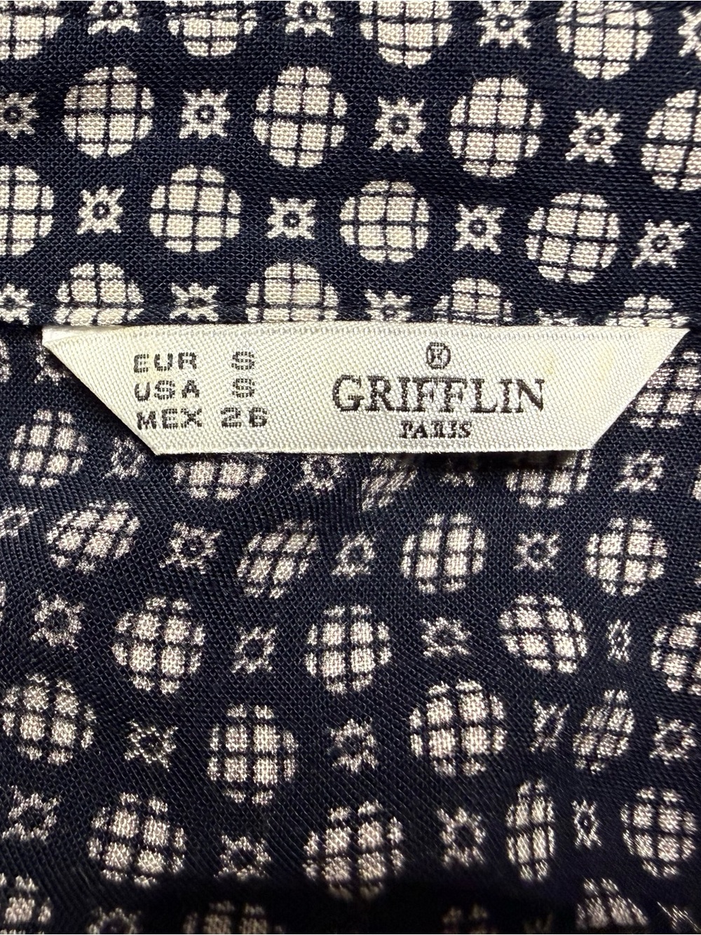 Long Sleeve Button-Front Print Shirt Dress - Picture 7 of 7